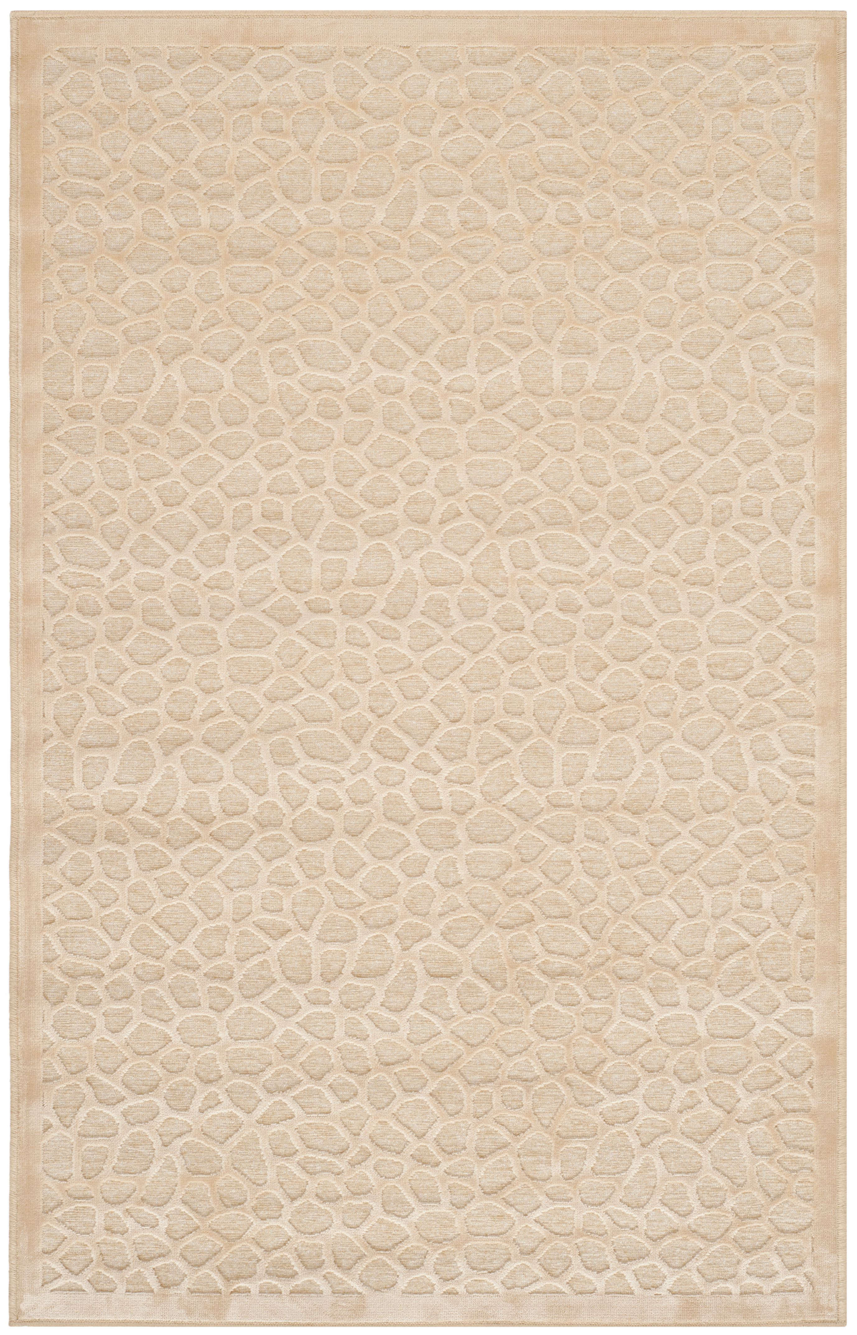 SAFAVIEH Martha Stewart Tortoise Spots Area Rug, Cream, 2'7
