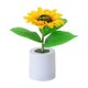 thumbnail image 2 of Lámpara de mesa LED de girasol con batería recargable, brillo ajustable, luz decorativa inalámbrica para dormitorio, sala de estar, regalo, ocasión romántica, 2 of 5