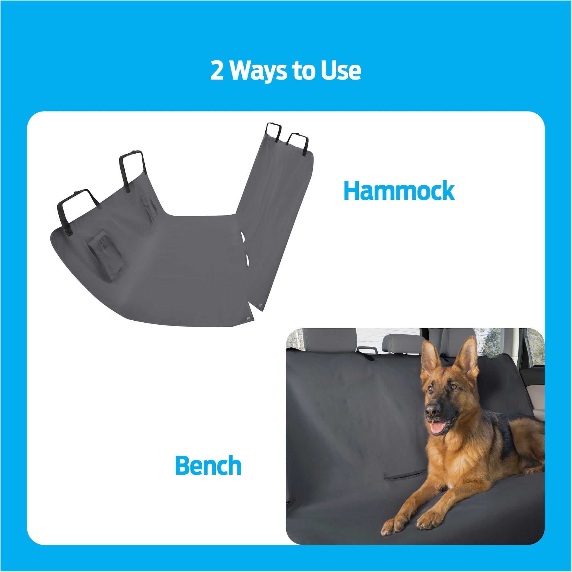 Premier Pet Car Hammock Seat Cover - Helps Secure Your Dog and Protect  Vehicle's Back Seat - Durable and Machine Washable Design Makes Clean Up  Easy - Walmart.com