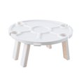 thumbnail image 1 of Mesa de playa portátil para mesa de vino al aire libre Mesa de picnic de vino (1 pieza, blanco) Banban ZefeiWu 8390615478465, 1 of 1