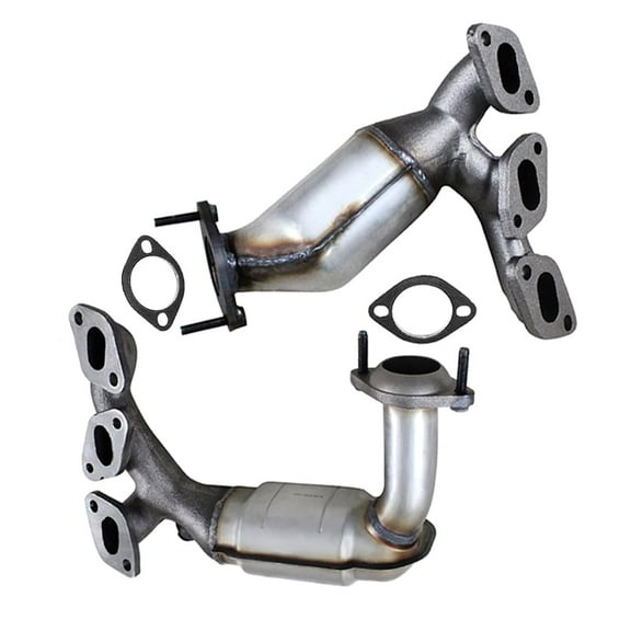 Stainless Steel Pair of Catalytic Converter Fits for 2001-2008 Ford Escape | 2001-2006 Mazda Tribute | 2005-2007 Mercury Mariner 3.0L - Direct Fit