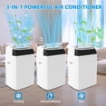 thumbnail image 2 of 14000 BTU Portable Air Conditioners with Remote Control, 3-in-1 Free Standing Cooling AC Unit with Fan & Dehumidifier, Cools Room up to 750 sq.ft, Smart/Sleep Mode,3 Speed, 24H Timer, 2 of 6
