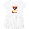 thumbnail image 3 of Inktastic Protected by a Boxer Dog Girls Baby Dress, 3 of 5