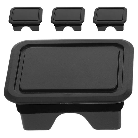 NIAIZEK 4Pcs Black Truck Bed Rail Stake Pocket Covers Robust Cover for Automotive Use