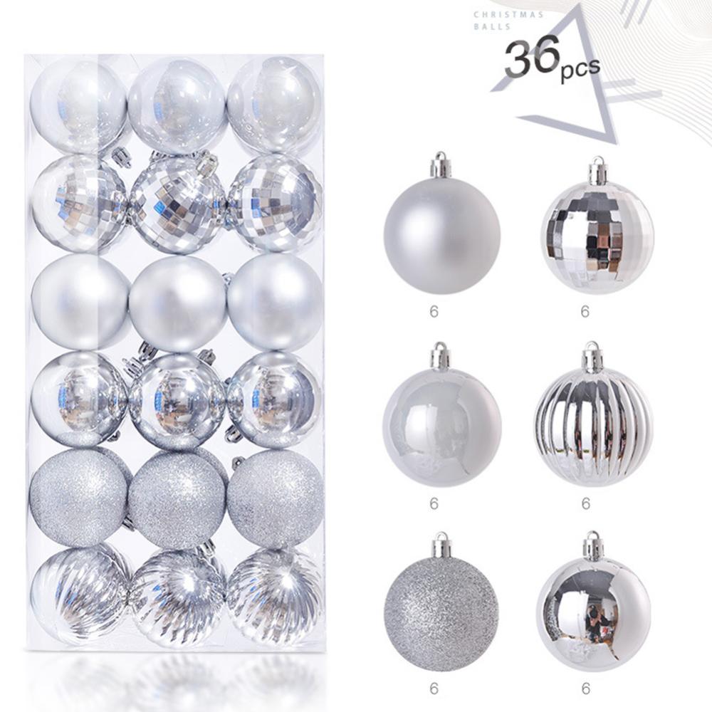 CSCHome 36PCS Christmas Balls Ornaments for Christmas Tree,Shatterproof