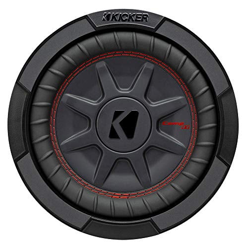KICKER CompRT Subwoofer 8 Pouces(20cm), DVC, 4-ohm, Conforme RoHS
