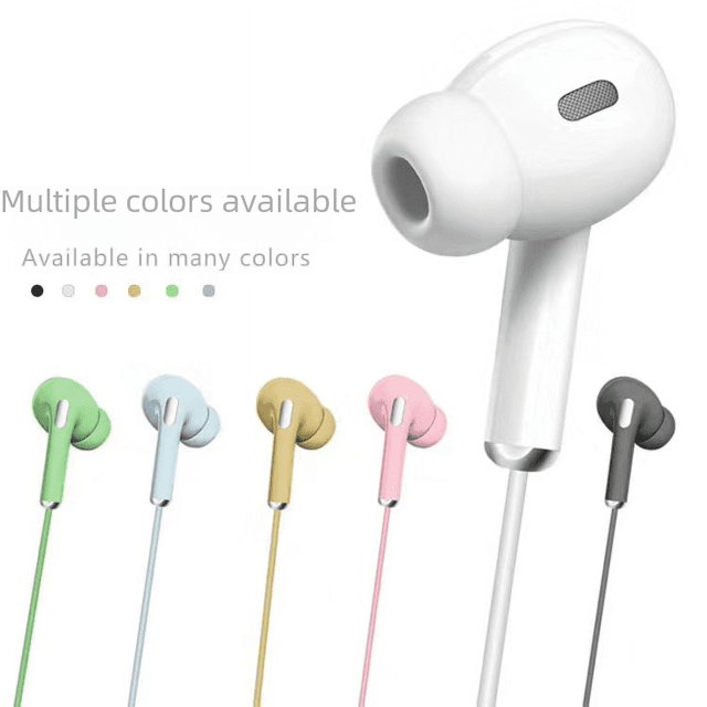Auriculares de regalo de color macarrón, auriculares universales en línea para teléfonos inteligentes Android