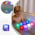 thumbnail image 2 of Bathtub Light Up Cubes, Reusable Light Up Ice Cubes Colorful Quick Flashing Glow in the Dark for Club Bar Christmas Party Bath Wine Wedding Decor Party Bathtub Decoration, 2 of 7