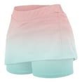 thumbnail image 5 of Girls' Skort Gradient High Waist A-line Loose Sports Skirt Skirt for Girls 2-12Y, 5 of 5