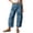 Blue, variant on sicmoss Women's Yellow Cotton Printed Mid Rise Baggy Barrel Jeans Wide Leg Y2K Patchwork with Pockets