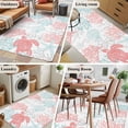 thumbnail image 5 of 3'x5' Area Rugs, Red Aqua Coastal Indoor Outdoor Area Rug for Living Room Bedroom, Sea Turtle Nautical Coral Summer Beach Washable Bathroom Rugs Kitchen Floor Carpet Mats Home Decor Aesthetic, 5 of 8