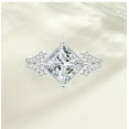 thumbnail image 3 of 3 Carat Women Moissanite Ring D Color VVS1 Clarity Princess Cut Engagement Ring 925 Sterling Silver Diamond Ring Size 5-10, 3 of 6