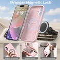 thumbnail image 3 of Funda magnética de silicona Ktele para iPhone 16, 6,1 pulgadas, color rosa tiza, 3 of 8