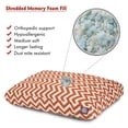 thumbnail image 2 of Majestic Pet | Chevron Shredded Memory Foam Rectangle Pet Bed For Dogs, Removable Cover, Burnt Orange, Medium, 2 of 5