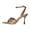 Gold, variant on Heels for Women Open Pointed Toe Heeled Sandals Glitter Leather Slingback Wedding Bridal Dress Shoes Gold Size 6.5