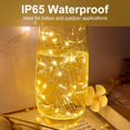 thumbnail image 3 of ERDS-24pack LED Fairy Lights - 8 Colors, Easter Decorative Mini String Lights Battery Operated, 7FT 20LED Silver Wire Twinkle Fairy Light Waterproof Mini Firefly Starry String Light for Easter Decora, 3 of 4