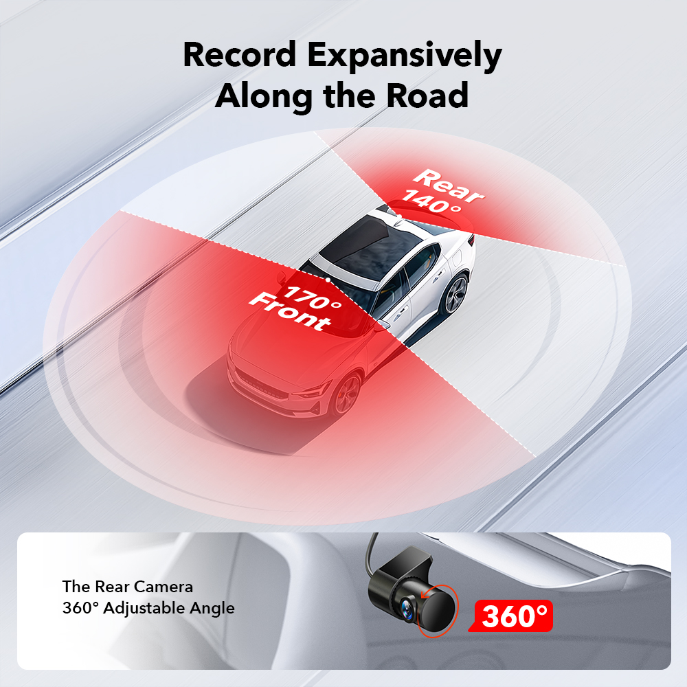REDTIGER 4K Dual Dash Cam with WiFi and GPS photo 4