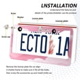 thumbnail image 3 of Aluminum License Plate Frame 2 Pack Car Exterior Accessory Car Tag Holder for Front Rear Plates Cars Decor Pink Dreamy Heart, 3 of 7