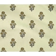 thumbnail image 4 of oneOone Cotton Flex Fabric Leaves & Floral Block Printed Craft Fabric BTY 40 Inch Wide, 4 of 5