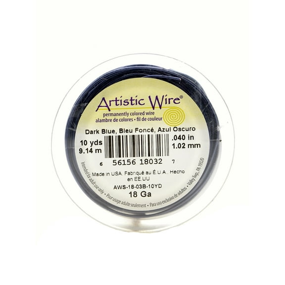 Spools 10 yd., dark blue, 18 gauge (pack of 4)