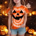 thumbnail image 3 of Futezty Halloween Shirt for Toddler Boy Girl Tie Dye Short Sleeve Tshirt Pumpkin Face Graphic Clothes Tee Tops Halloween Shirts for Kids 12M-13T, 3 of 5