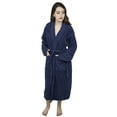 thumbnail image 2 of Women Shawl Collar Ladies Bathrobe Terry Cotton Kimono Collar Luxury Spa Robes, 2 of 8