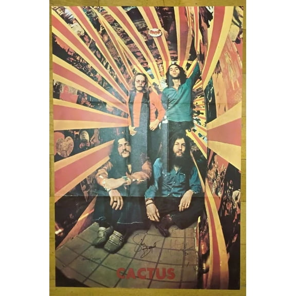 1971 Cactus Band Promo Poster Wall Art Print Scarce Edition is es 11 x 17 Inch Poster
