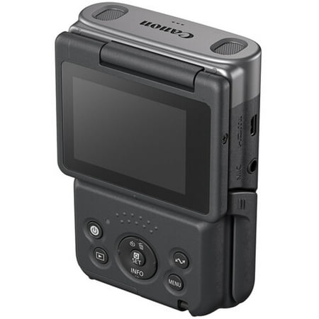 Canon - PowerShot V10 4K Video 20.9-Megapixel Digital Camera for Vloggers and Content Creators - Silver