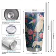 thumbnail image 6 of 20 Oz Golden Retriever Dog and Flower Coffee Tumbler Double Wall Insulated Stainless Steel Water Bottle | Metal Reusable Thermoses Flask with Cup Cap | Leak & Sweat Proof with Anti-Dust Lid, 6 of 7