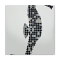 thumbnail image 1 of Seahorse Pointillism Scene - Canvas, 1 of 10