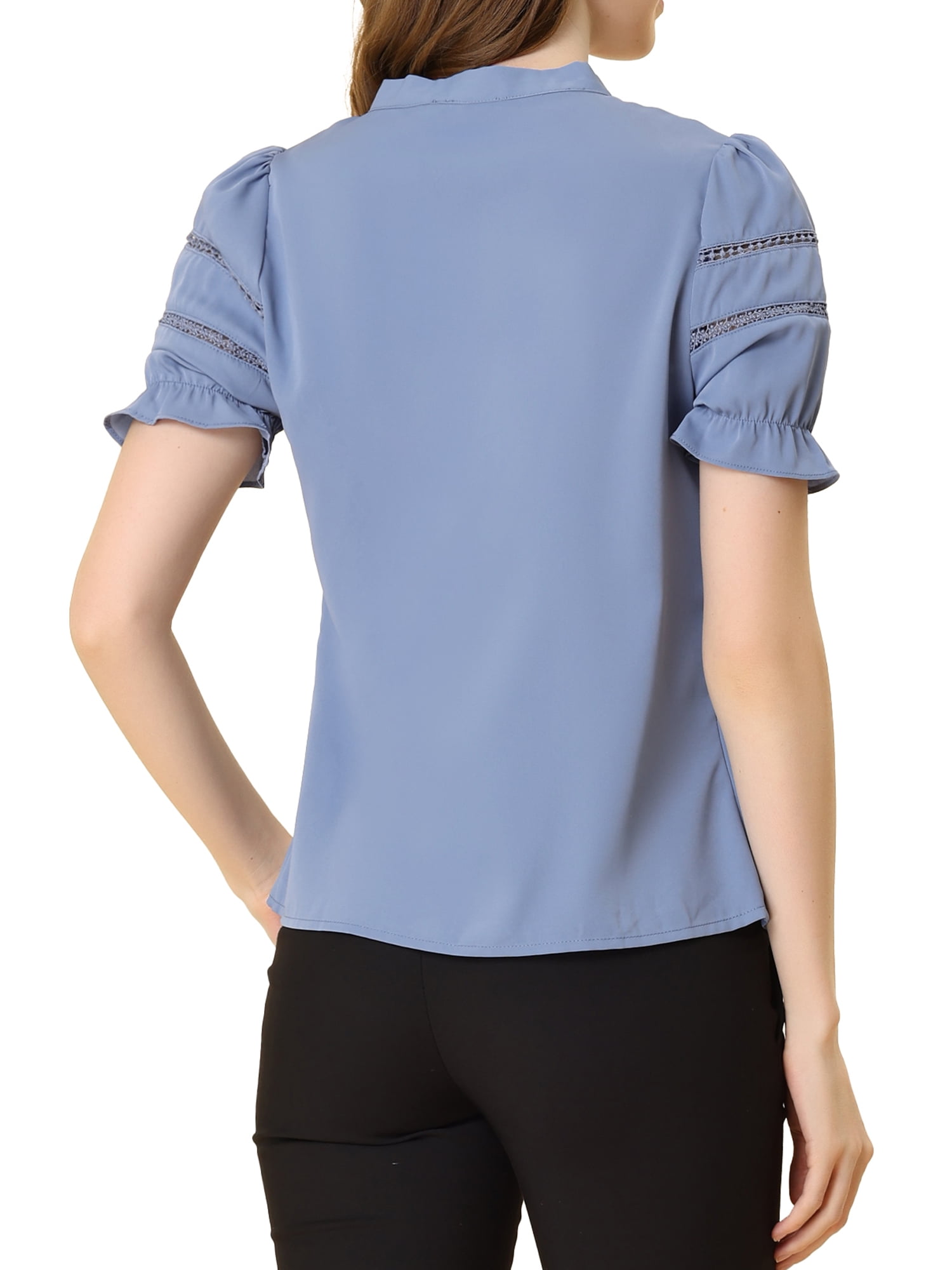 ruffle cuff blouse