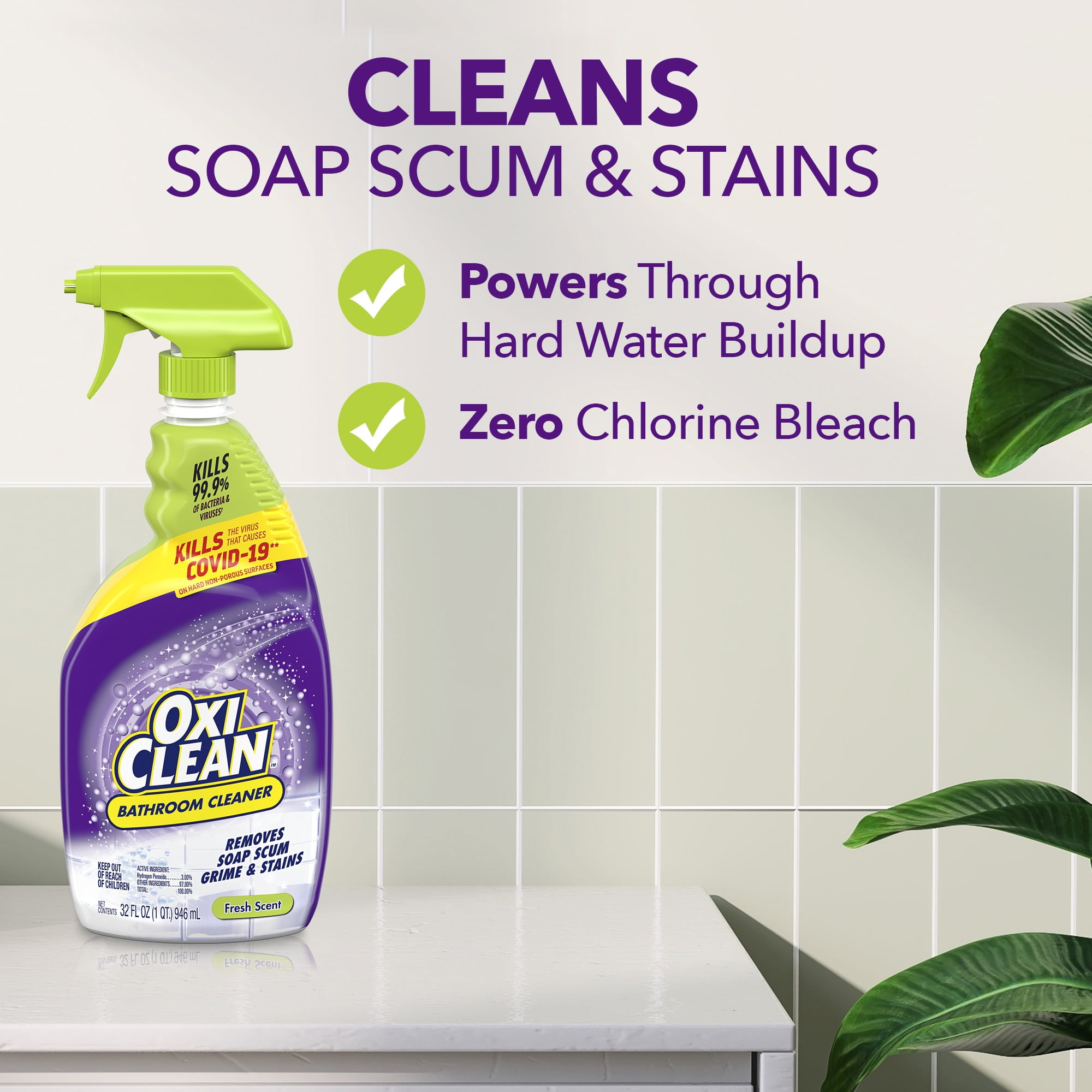  OxiClean Shower, Tub & Tile Cleaner 32 oz : Everything