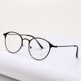thumbnail image 5 of Montura de gafas unisex con marco de metal retro y espejo plano para mujer Montura de gafas redonda para mujer, 5 of 5