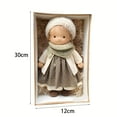 thumbnail image 6 of BAELLERT Handmade Waldorf Doll 12" Soft Knitted Dolls Cute Girls Plush Stuffed Toy Easy to Carry Vintage Crocheted Doll Birthday Gift, 6 of 8