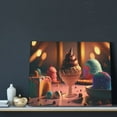 thumbnail image 3 of Picia Colorful Cake Ice Cream Pattern Decorative Picture – Unique Wall Art, Modern Canvas Print for Trendy Interiors (Horizontal), 3 of 6