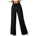 thumbnail image 6 of SOMER Yoga Sweatpants High Waisted for Women Elastic Elevated Seams Wide Leg Lightweight Drawstring Loose Joggers Long Pants with Pockets, 6 of 9