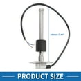 thumbnail image 3 of Unique Bargains Fuel Sending Unit and Gauge Kit 7.48" Length Boat Fuel Sending Unit Marine Fuel Sender Unit Metal Silver Tone White 1 Set 240-33 Ohm, 3 of 6