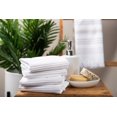 thumbnail image 3 of Sticky Toffee Washcloths Set 100% Cotton, White Soft and Absorbent Sticky Toffee Terry Towels, Modern Stripe, Reusable Fingertip Towels, Quick Drying, 13 in x 13 in, 4 Pack, Tan, 3 of 7