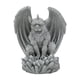 thumbnail image 3 of Estatua de jardín de esculturas de guardia con lámpara de decoración al aire libre de luz solar aterrador Gris, 3 of 8