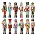 thumbnail image 2 of Dserhfy Nutcracker Soldier Pendant Wooden Nutcracker Hanging Ornament Painted Festive Decoration for Christmas Tree New Year Gifts Party Decor, 2 of 8