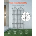 thumbnail image 6 of KFFKFF Outdoor Plant Support, 87 x 20 in, Set of 2, Weather-Resistant Metallic Garden Vine Trellis, Ideal for Climbing Roses and Cucumbers, Aesthetic Clematis Trellis for Yards and Gardens, 6 of 9