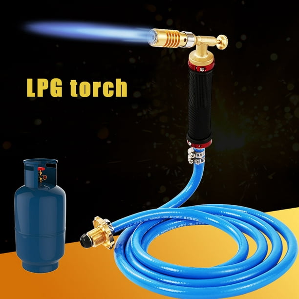 Chalumeau à gaz avec torche + tuyau de gaz propane de 3m soudage puissance  58 KW