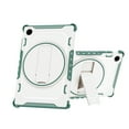 thumbnail image 2 of Dteck Case for Samsung Galaxy Tab A8 10.5 inch X200 X205 (2022),Shockproof Rubber Case Heavy Duty Silicone Rugged Kickstand Protective Cover,Green, 2 of 8