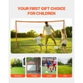thumbnail image 5 of VEVOR Portable Soccer Goal, 12x6 ft Adults Kids Backyard Soccer Net, Large Practice Soccer Net, Steel Fiberglass Structure Training Goal Set, All-Weather Outdoor Soccer Goals with Carry Bag, Orange, 5 of 9