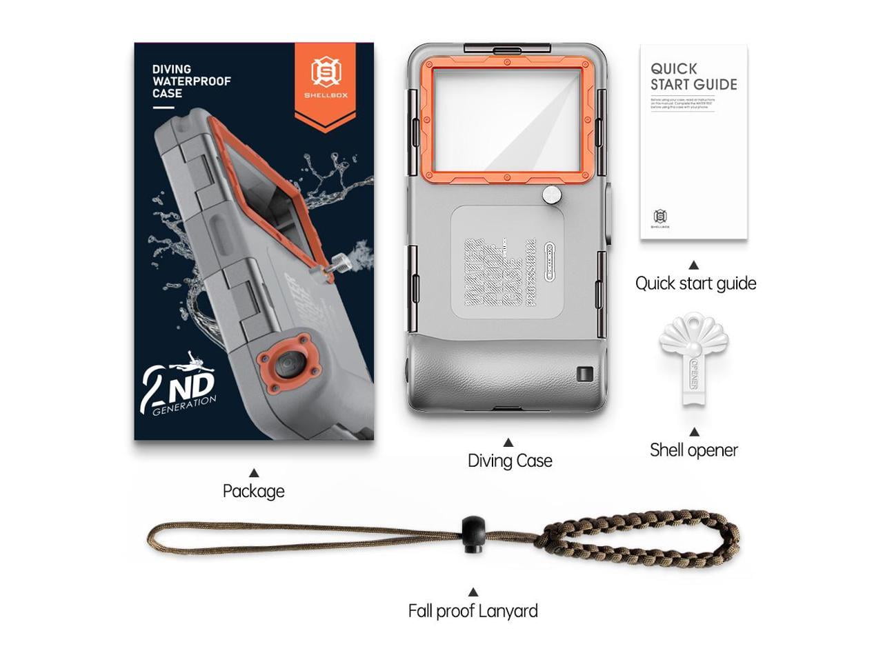 Universal Waterproof Phone Case for Snorkeling & Diving [50ft/15m] Underwater Photography Video Protection Case with Lanyard for iPhone 15/14/ 13/12/ 11/ Pro Max Samsung Galaxy LG Google