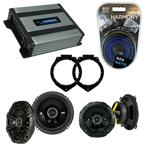 Fits Chevy Avalanche 2007-2013 Speaker Upgrade Kicker DSC65 DSC5 & HA-A400.4 Amp
