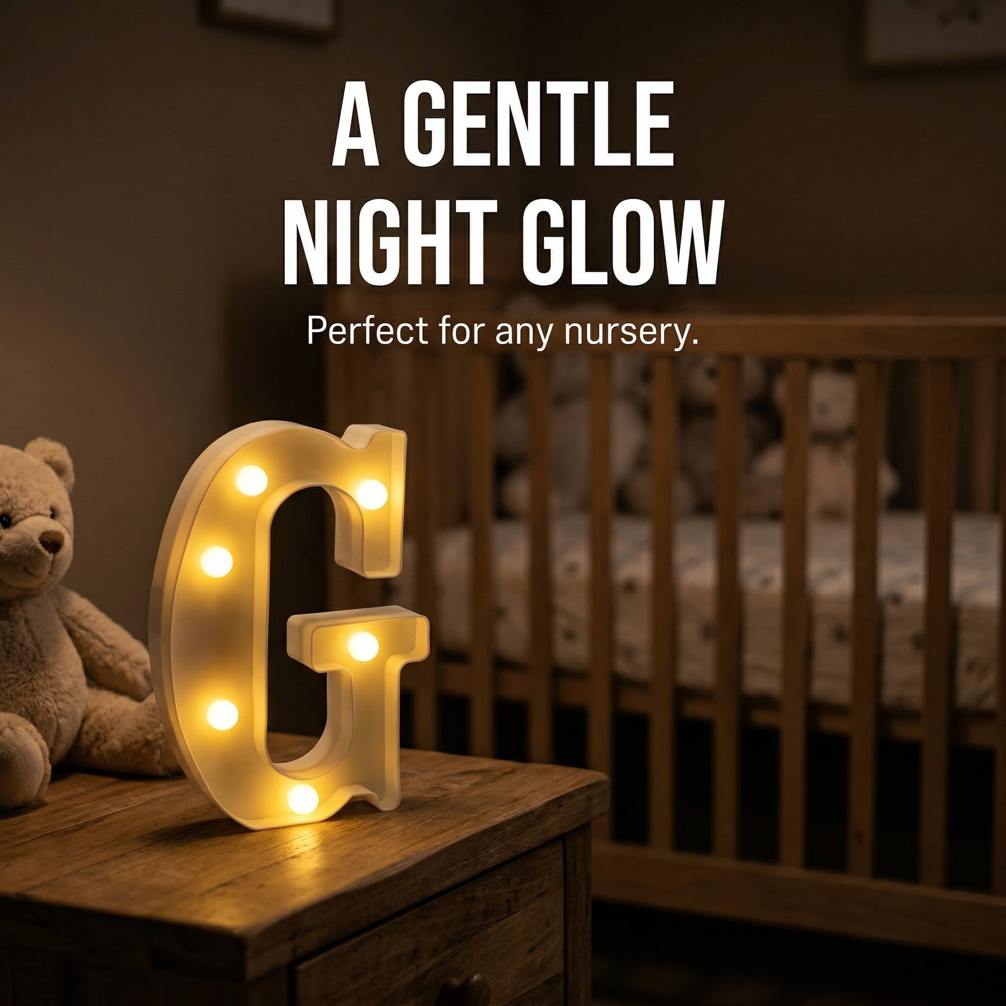 Unique Bargains Marquee Letters With Lights LED Light Up Signs Letter G 5.5"L x 1.3"W x 8.1"H