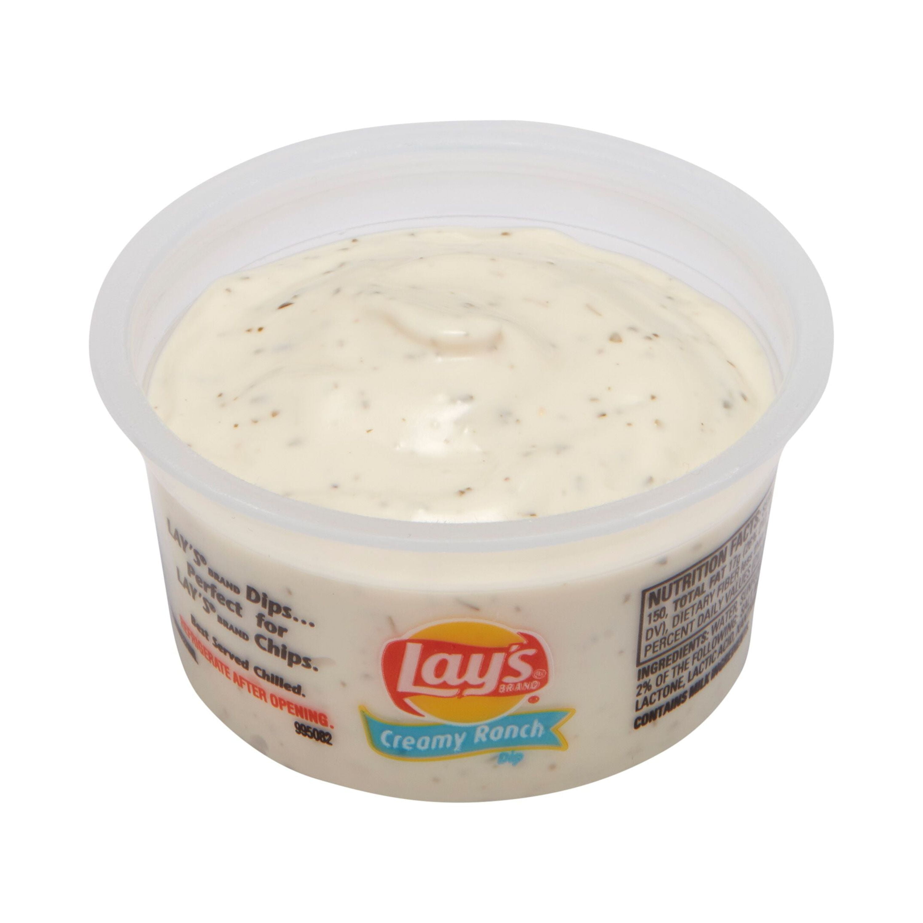 Lay's Creamy Ranch Dip, 1 count, 3.7oz Cup