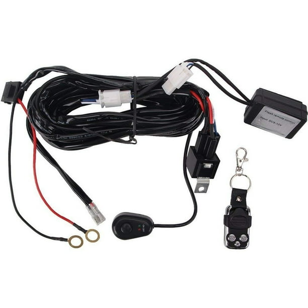 Remote Control Wiring Harness For Led Light Bar 40a Fuse Remote On Off Switch Relay Wiring Harness For Led Work Lights Driving Fog Lights