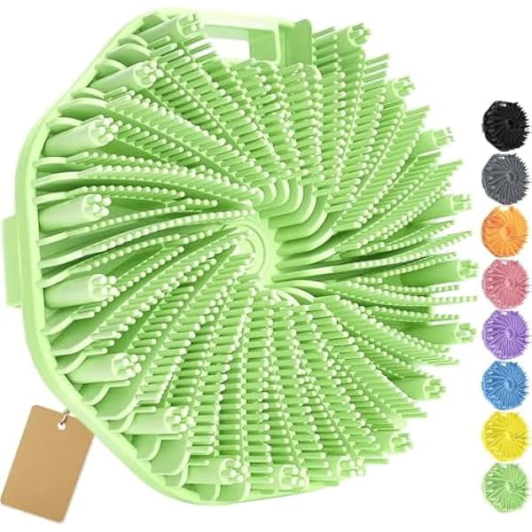 wonima11 Silicone Body Scrubber, Exfoliating Body Scrubber for Sensitive Skin, Silicone Scrubber Body, Silicones Body Brush for Showering
